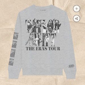 Taylor Swift The Eras Tour Gray Crewneck